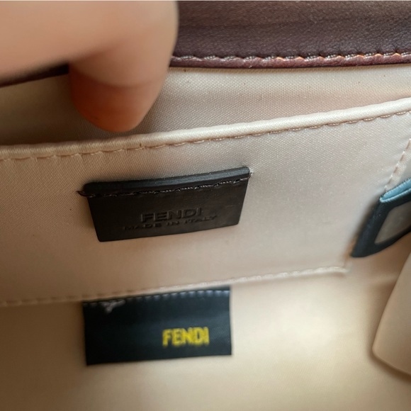 Vintage Fendi Mini Napa rose clutch Authentic - Picture 14 of 16